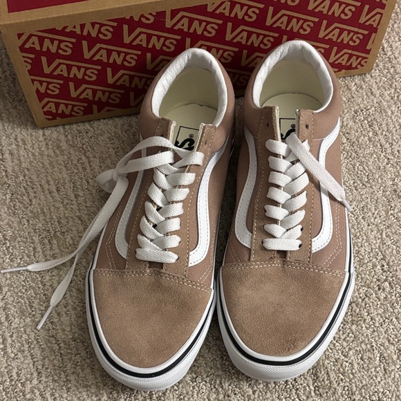 Vans Tan and White Sneakers - Picture 3 of 3